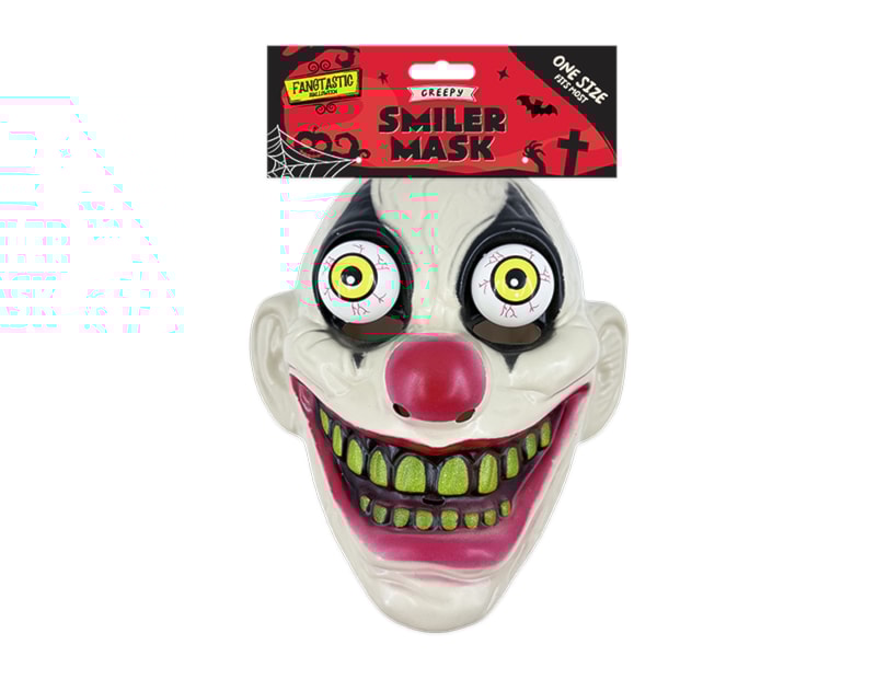 Wholesale Halloween Crazy Eyes & Smile Clown Mask