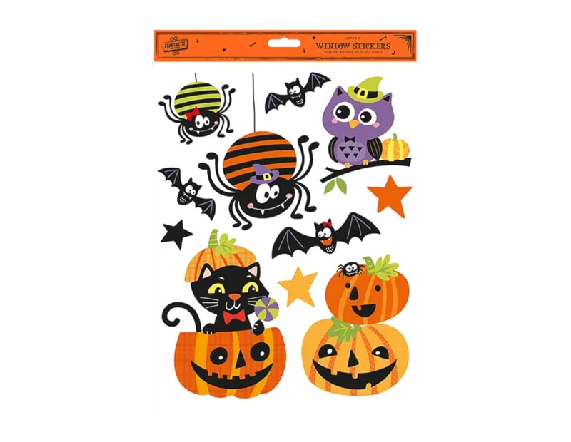 Wholesale Halloween Glitter Window Stickers