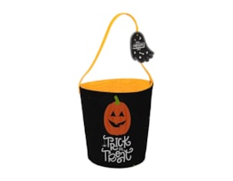 Wholesale Felt Treat Bucket 18cm Wholesale Felt Treat Bucket 18cm
