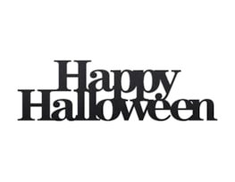 Wholesale Happy Halloween Black glitter sign Wholesale Happy Halloween Black glitter sign