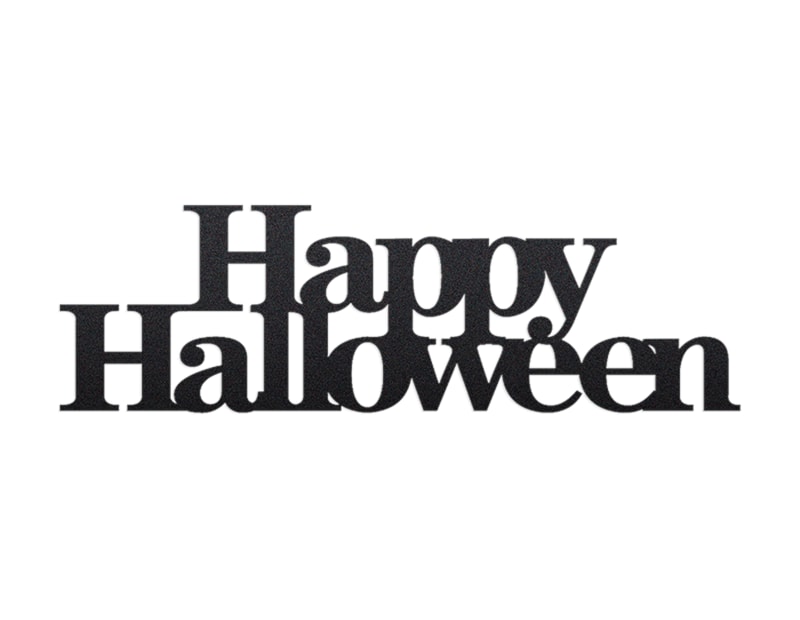 Wholesale Happy Halloween Black glitter sign Wholesale Happy Halloween Black glitter sign