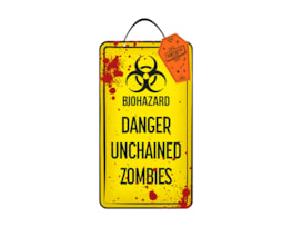 Wholesale Halloween warning plaque Wholesale Halloween warning plaque