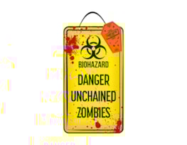 Wholesale Halloween warning plaque Wholesale Halloween warning plaque
