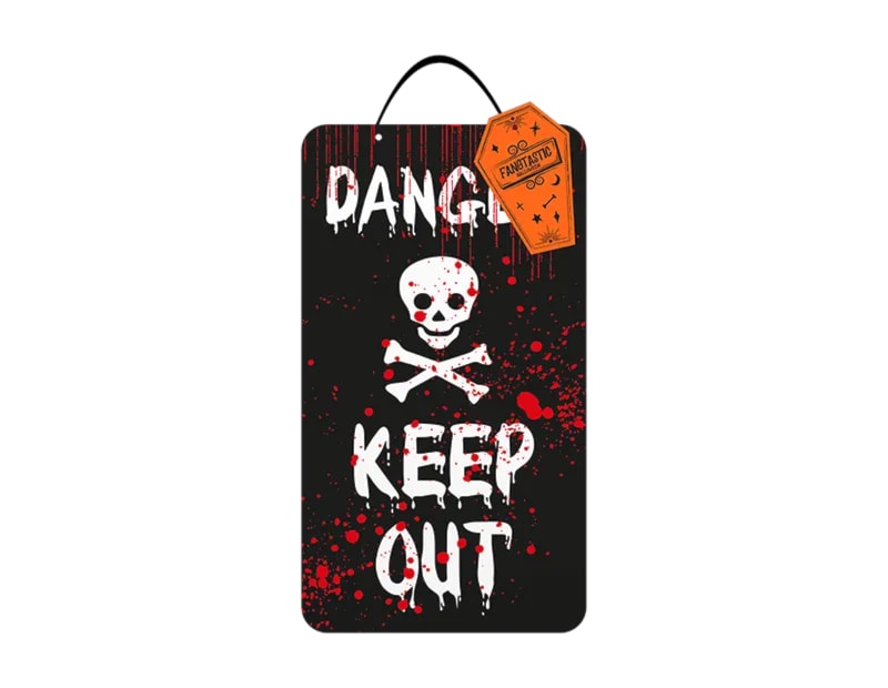 Wholesale Halloween warning plaque