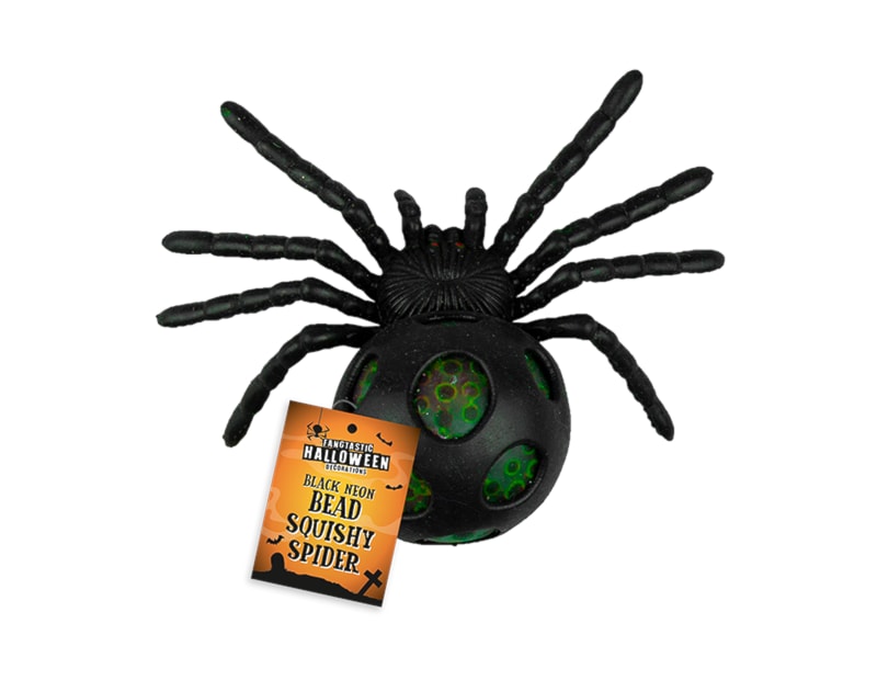 Wholesale Neon Bead Squishy spider CDU Wholesale Neon Bead Squishy spider CDU