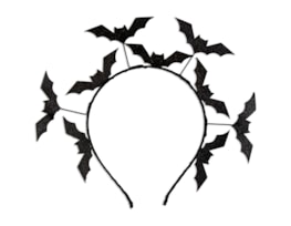 Wholesale Black Glitter Bat Headband Wholesale Black Glitter Bat Headband
