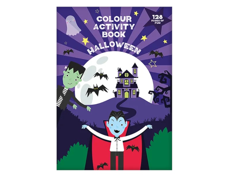 Wholesale Halloween Colour & Activity Book with Stickers CDU