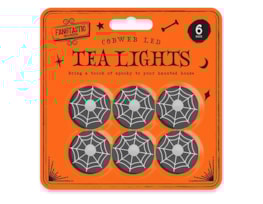Wholesale Cobweb LED Tea Lights 6pk