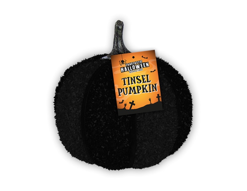Wholesale Halloween Tinsel Pumpkin 14cm Wholesale Halloween Tinsel Pumpkin 14cm