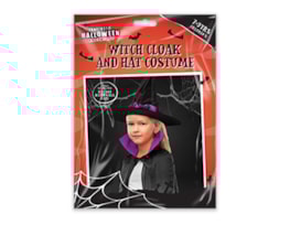 Wholesale Children's Witch Cloak & Hat Costume Wholesale Children's Witch Cloak & Hat Costume