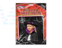 Wholesale Children's Witch Cloak & Hat Costume Wholesale Children's Witch Cloak & Hat Costume