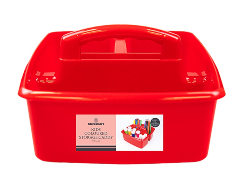 Wholesale Kids Coloured Storage Caddy with Handle Wholesale Kids Coloured Storage Caddy with Handle