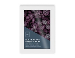 Wholesale White Block Photo Frame 5 X 7" 1pk CDU