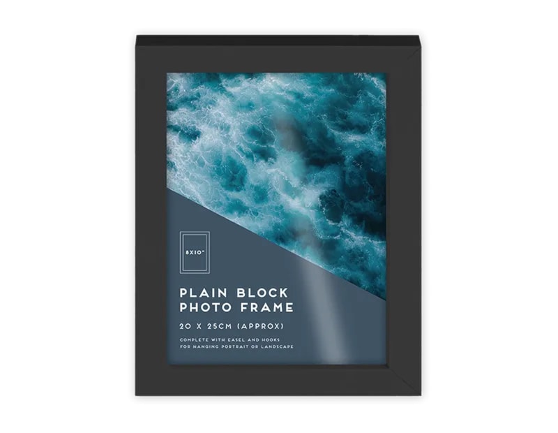 Wholesale Black Block Photo Frame 8 X 10" 1pk CDU Wholesale Black Block Photo Frame 8 X 10" 1pk CDU
