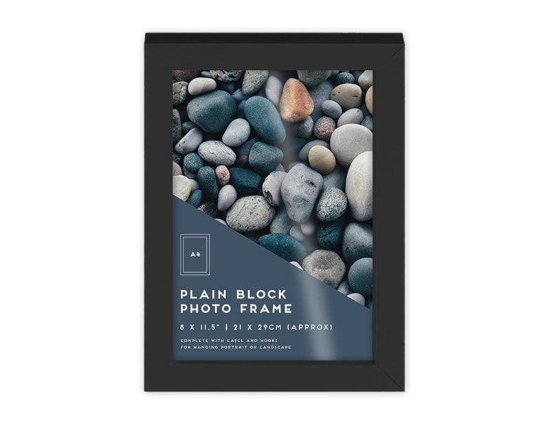 Wholesale Black Block Photo Frame A4 1pk CDU Wholesale Black Block Photo Frame A4 1pk CDU