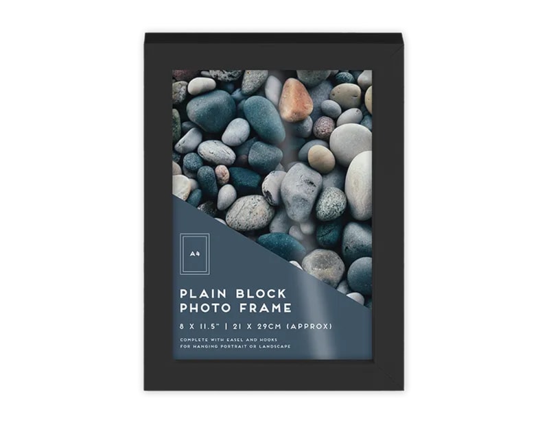Wholesale Black Block Photo Frame A4 1pk CDU Wholesale Black Block Photo Frame A4 1pk CDU