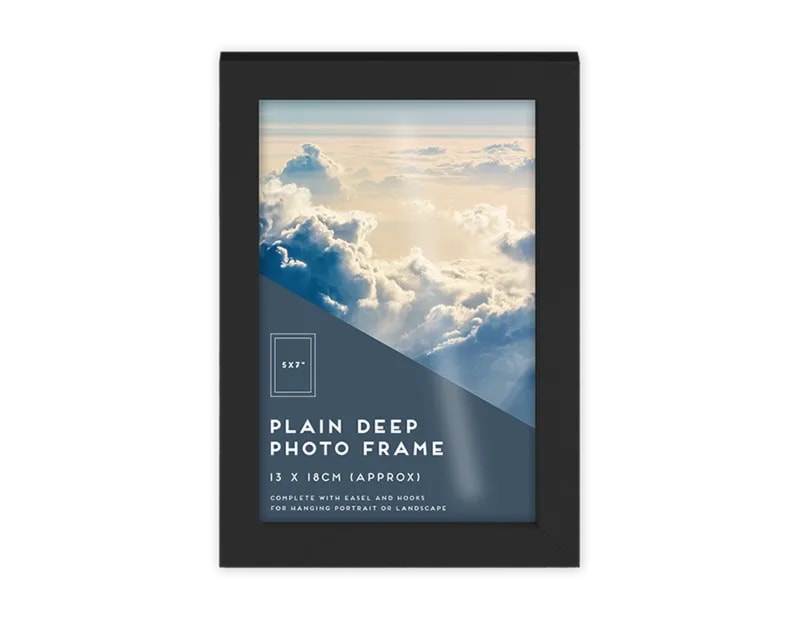 Wholesale Black Photo Frame 5 x 7" 1pk CDU