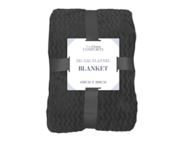Wholesale Zig Zag Flannel Blanket 150 x 200cm Wholesale Zig Zag Flannel Blanket 150 x 200cm
