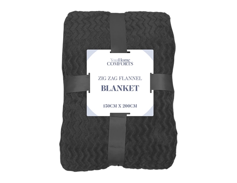 Wholesale Zig Zag Flannel Blanket 150 x 200cm Wholesale Zig Zag Flannel Blanket 150 x 200cm