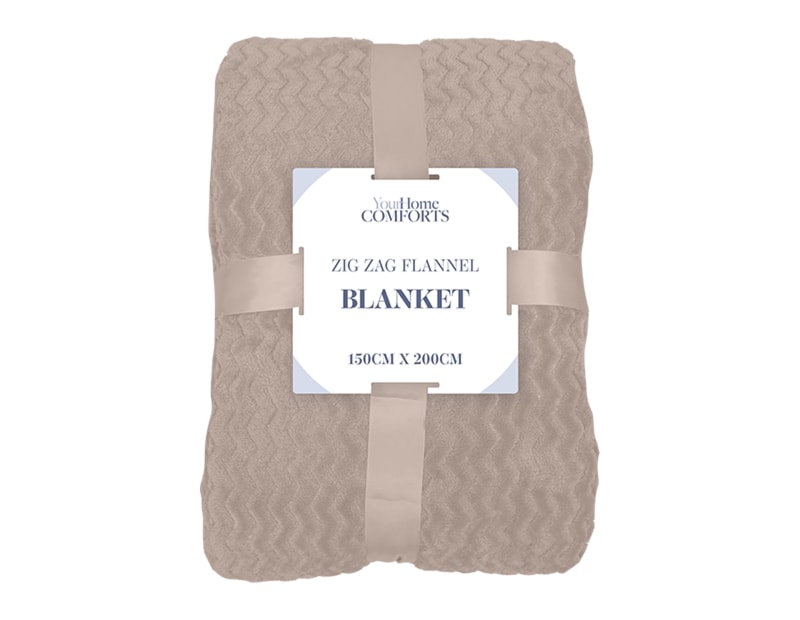 Wholesale Zig Zag Flannel Blanket 150 x 200cm Wholesale Zig Zag Flannel Blanket 150 x 200cm