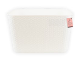 Wholesale Rattan Effect Storage Box with Handles 5.8L Wholesale Rattan Effect Storage Box with Handles 5.8L