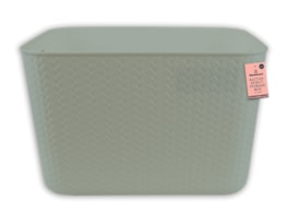 Wholesale Rattan Effect Storage Box with Handles 5.8L Wholesale Rattan Effect Storage Box with Handles 5.8L