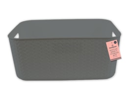 Wholesale Rattan Effect Storage Box with Handles 13L Wholesale Rattan Effect Storage Box with Handles 13L