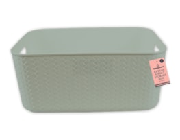 Wholesale Rattan Effect Storage Box with Handles 13L Wholesale Rattan Effect Storage Box with Handles 13L