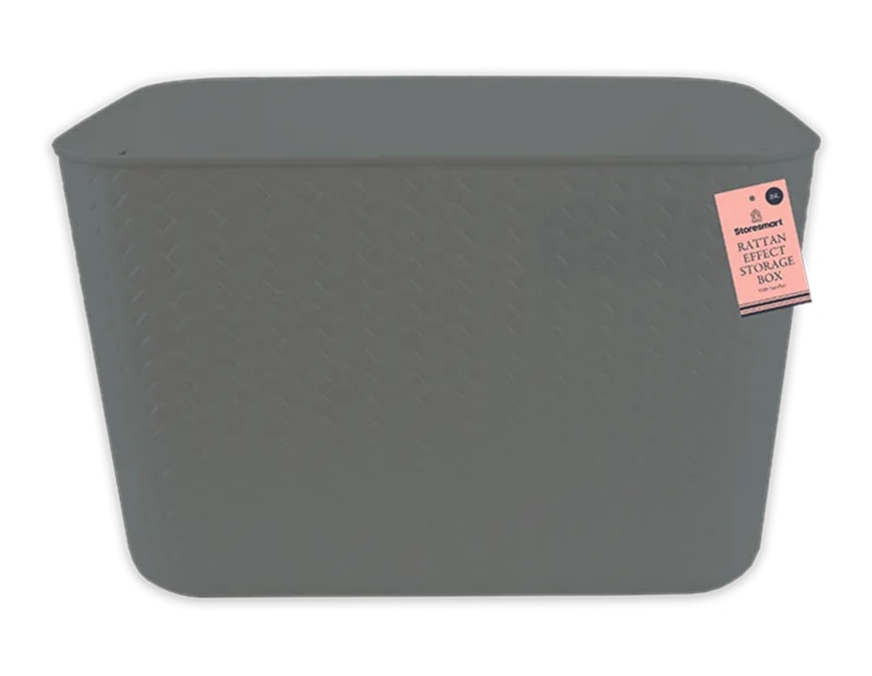 Wholesale Rattan Effect Storage Box with Handles 20L Wholesale Rattan Effect Storage Box with Handles 20L