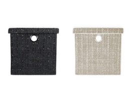 Wholesale Foldable Tweed Storage Box With Lid 30x30x30cm Wholesale Foldable Tweed Storage Box With Lid 30x30x30cm