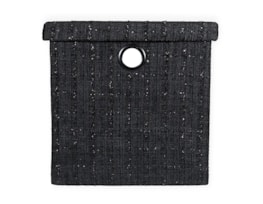 Wholesale Foldable Tweed Storage Box With Lid 30x30x30cm