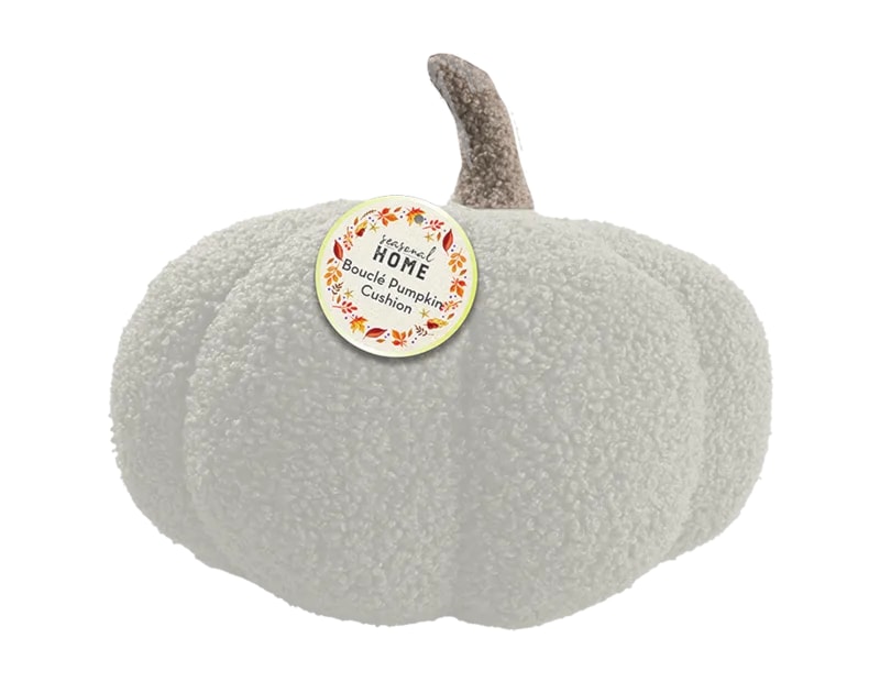 Wholesale Autumnal Boucle Pumpkin Cushion 28cm Wholesale Autumnal Boucle Pumpkin Cushion 28cm