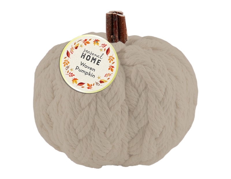 Wholesale Autumnal Woven Pumpkin 11cm Wholesale Autumnal Woven Pumpkin 11cm