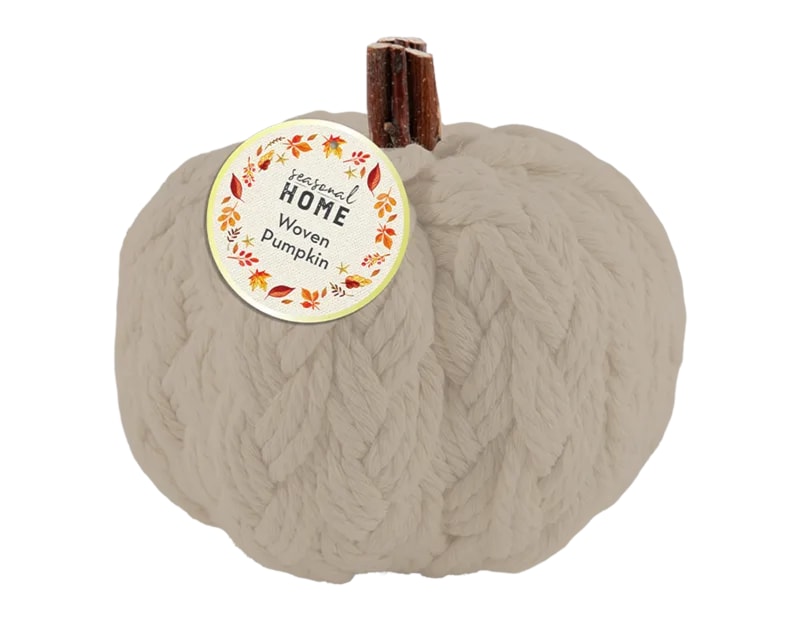 Wholesale Autumnal Woven Pumpkin 11cm Wholesale Autumnal Woven Pumpkin 11cm
