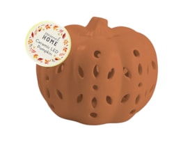 Wholesale Autumnal Medium Ceramic LED Pumpkin CDU