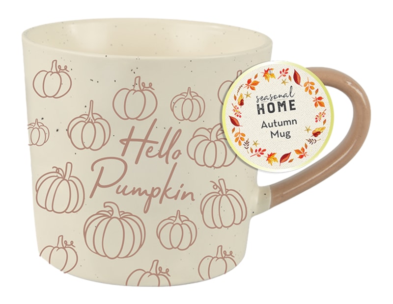 Wholesale Autumnal Mug Wholesale Hello Pumpkin Autumnal Mug