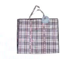 Wholesale Large Check Shopping Bag