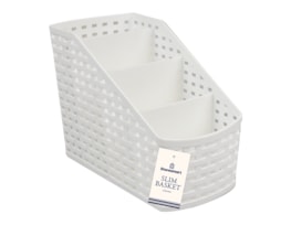 Plastic 4 Section Slim Basket Plastic 4 Section Slim Basket