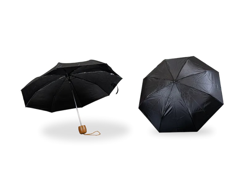Wholesale Folding Mini Umbrella Wooden  Handle CDU