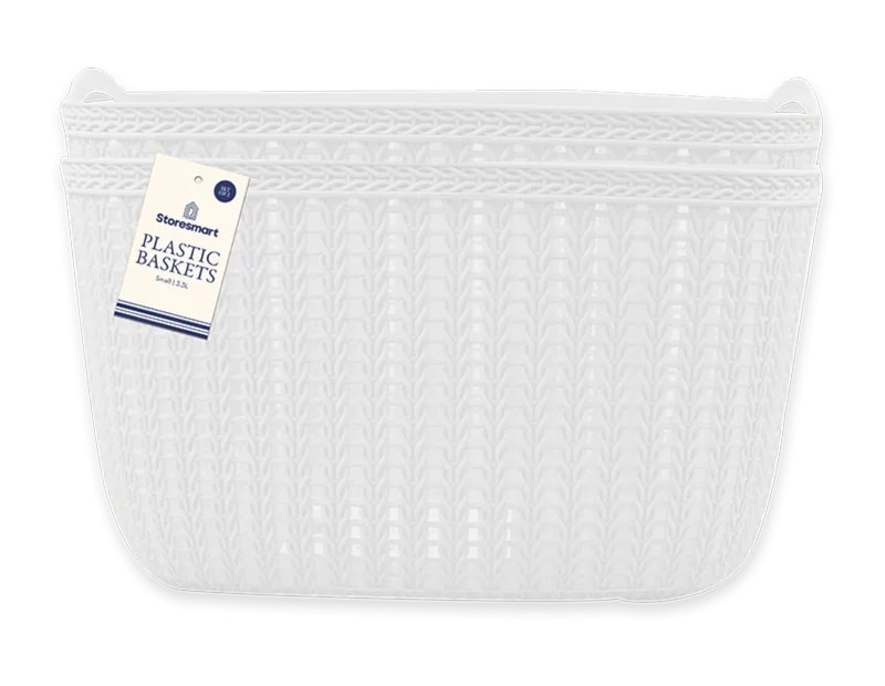 Wholesale Plastic Basket Small 2pk 3.3L Wholesale Plastic Basket Small 2pk 3.3L