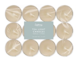 Wholesale Vanilla Tealight Candles 12pk Wholesale Vanilla Tealight Candles 12pk