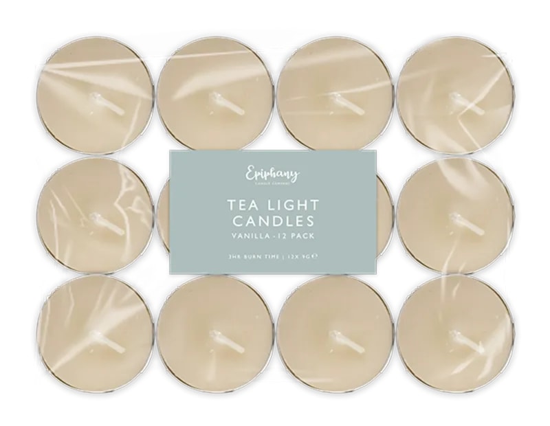 Wholesale Vanilla Tealight Candles 12pk Wholesale Vanilla Tealight Candles 12pk