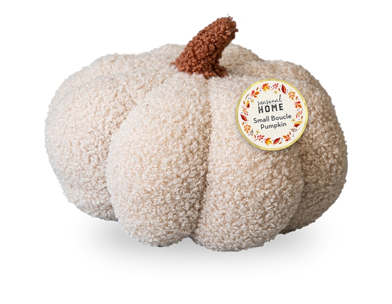 Wholesale Small Boucle Pumpkin Cushion Dia. 20cm Wholesale Small Boucle Pumpkin Cushion Dia. 20cm