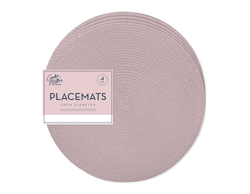 Wholesale Natural Placemats 4pk Dia. 30cm Wholesale Natural Placemats 4pk Dia. 30cm