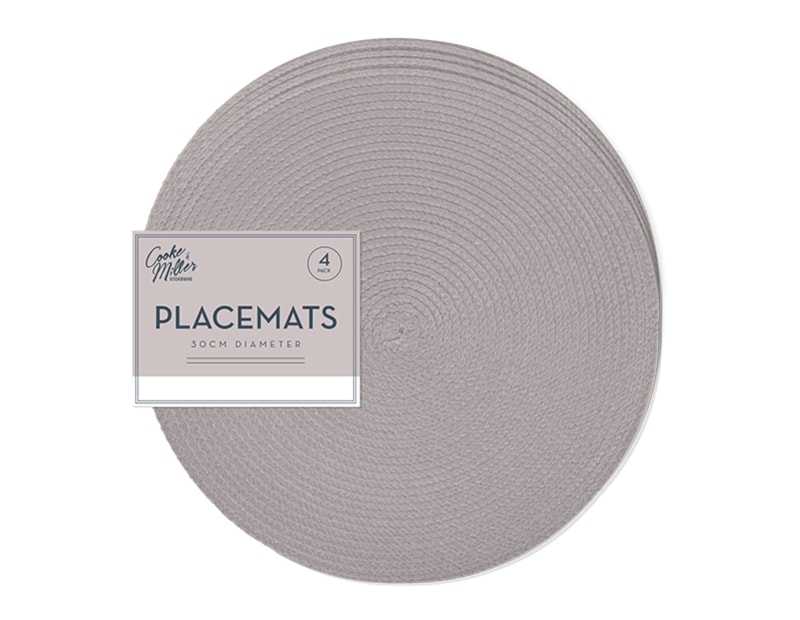 Wholesale Natural Placemats 4pk Dia. 30cm Wholesale Natural Placemats 4pk Dia. 30cm