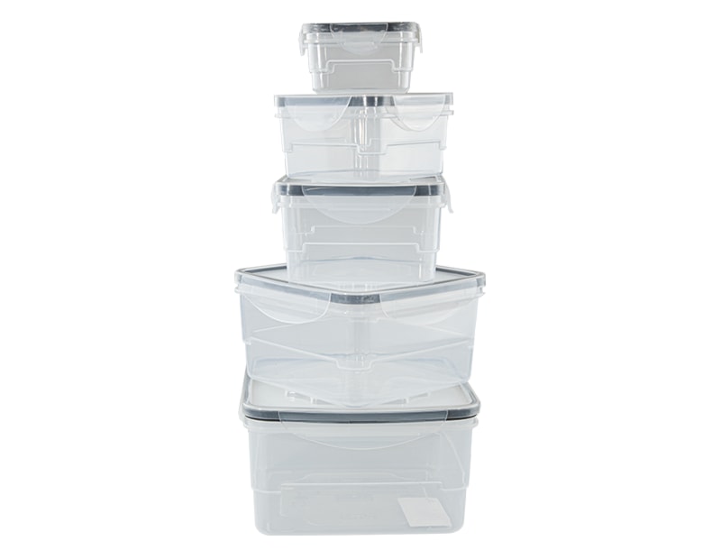 Wholesale Clip Lock Lid Food Containers 5pk Wholesale Clip Lock Lid Food Containers 5pk