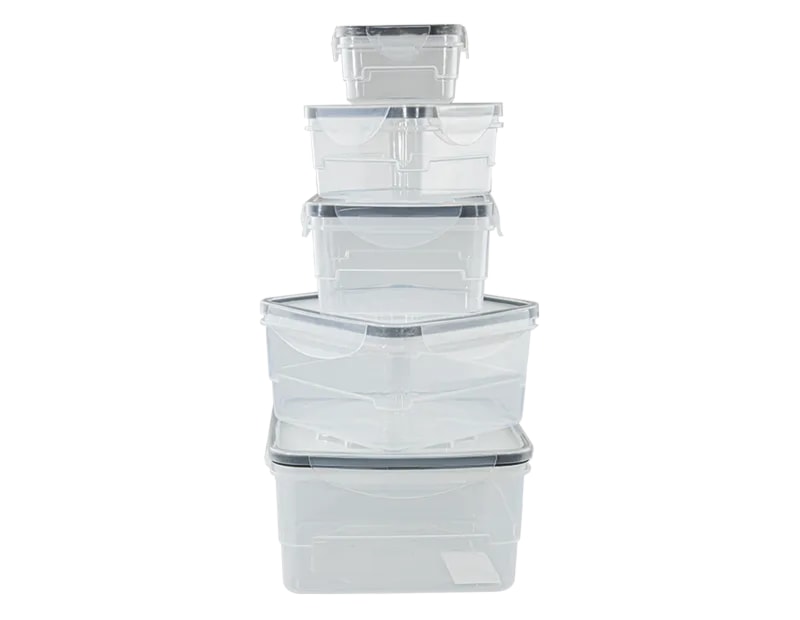 Wholesale Clip Lock Lid Food Containers 5pk Wholesale Clip Lock Lid Food Containers 5pk