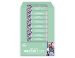 Wholesale Slide Zip Freezer Bags 12pk CDU Wholesale Slide Zip Freezer Bags 12pk CDU