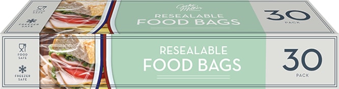Wholesale Resealable Food Bags 30pk CDU Wholesale Resealable Food Bags 30pk CDU