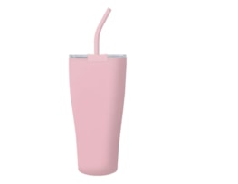 Wholesale Neutrals Insulated Tumbler with Straw 885ml